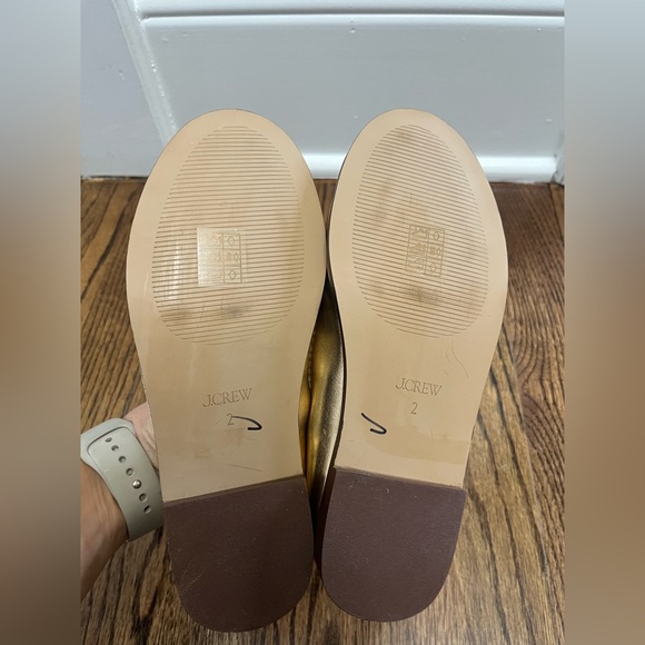 J.Crew Girls' gold heart loafers - Picture 11 of 11